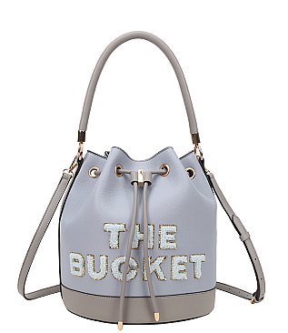 The Bucket Draw String Hobo -Shoulder Bag