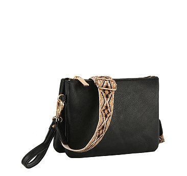 Small Guitar Strap Crossbody Leather Purse