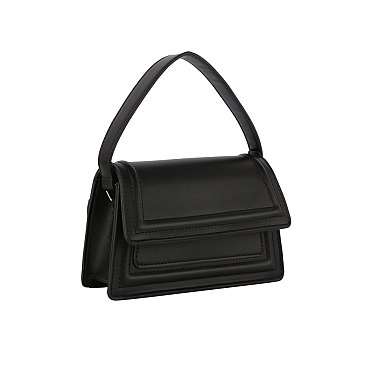 Fashion Flapover Crossbody Satchel