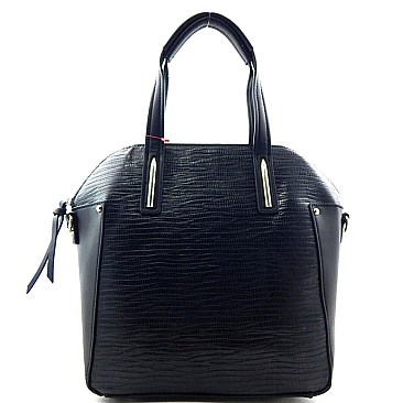 Textured Faux-leather Fancy Tote