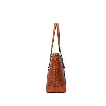 3 IN 1 - OSTRICH TOTE WITH CROSS-BODY & WALLET