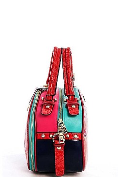 NICOLE LEE DOME IRIS SATCHEL