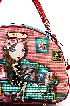NICOLE LEE DOME IRIS SATCHEL