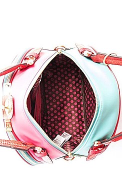 NICOLE LEE DOME IRIS SATCHEL