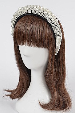 Trendy Multi Size Pearl Hairband
