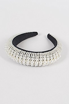 Trendy Multi Size Pearl Hairband