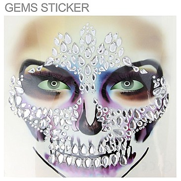 Stylish Rhinestone Sticker Face Jewelry SLTTY9817