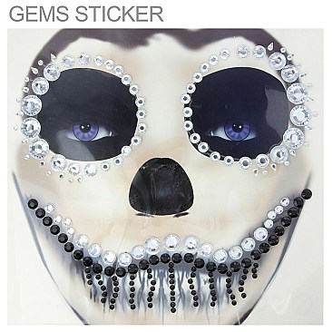 Posh Rhinestone Sticker Face Jewelry SLTTY9819