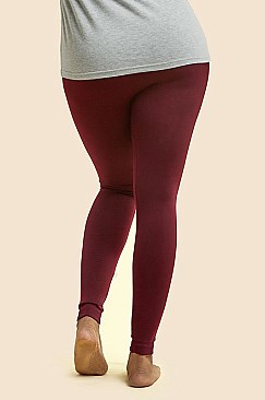 PACK OF 6 PIECES LADIES FLEECE LEGGINGS PLUS SIZE MUTX700X