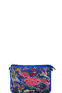 CHIC STYLISH ORIENTAL EMBROIDERY CLUTCH PURSE