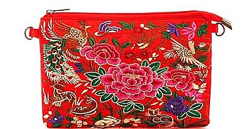 CHIC STYLISH ORIENTAL EMBROIDERY CLUTCH PURSE