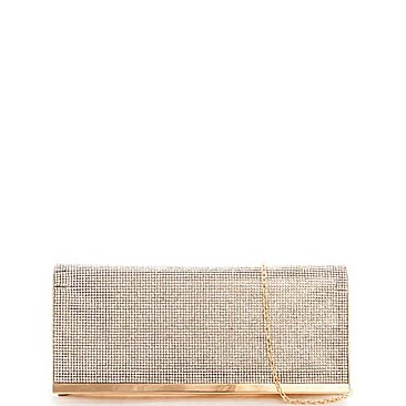 CHIC RHINESTONE EVENING CLUTCH WITH CHAIN JYHD-2376