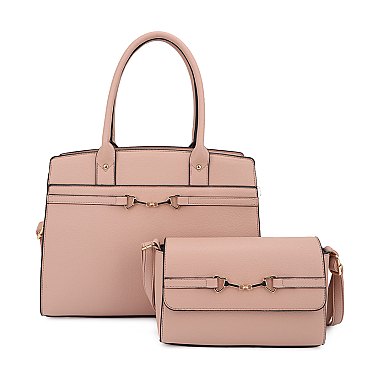 2 in1 Satchel With Crossbody Bag