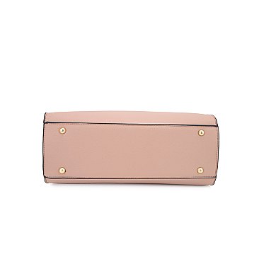 2 in1 Satchel With Crossbody Bag