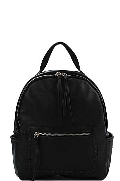 FASHIONABLE SMOOTH TEXTURED PU LEATHER MODERN BACKPACK JYUS-0012