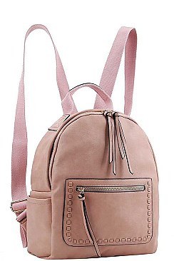 FASHIONABLE SMOOTH TEXTURED PU LEATHER MODERN BACKPACK JYUS-0012