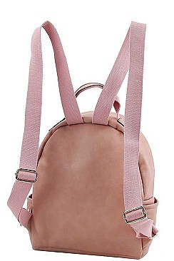 FASHIONABLE SMOOTH TEXTURED PU LEATHER MODERN BACKPACK JYUS-0012