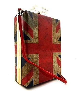 Hard Case Clutch Union Jack Print