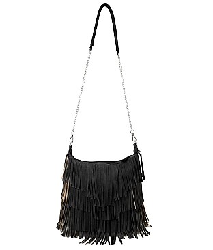 Designer Fringe DOUBLE SIDED FRINGE Messenger