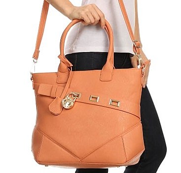 Padlock Accented High Quality Tote