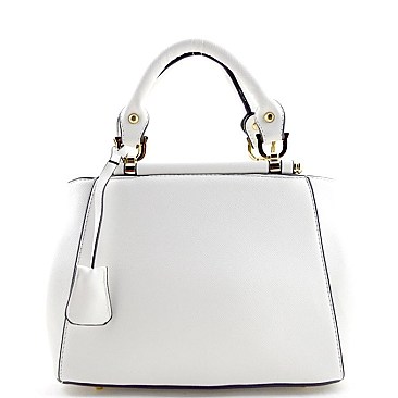 Metal Accented Small Saffiano Mini Bag