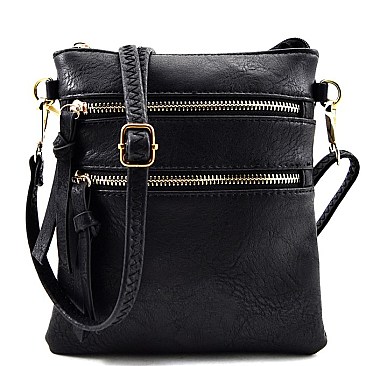 Multi Pocket Cross Body Messenger