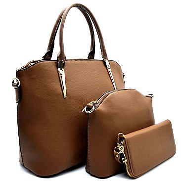 Top Quality 3-Piece SET Satchel With Wallet