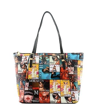 NEW MAGAZINE PICTURE TOTE BAG