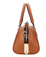 Fashion Oval Pattern Print Handle Satchel