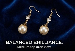 wholesale Pearl Drop Rhinestone Earring
