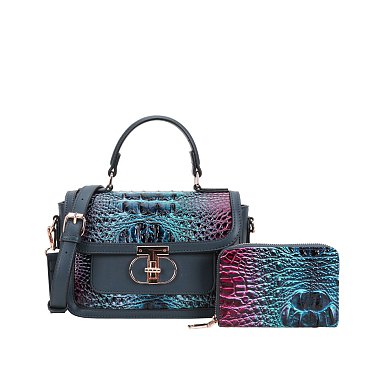 croc and wallet set wholesale