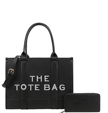 BLACK THE TOTE BAG SETS