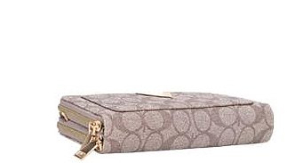 Oval -V- Design Multi-Compartment Wallet - Cross-Body with Strap