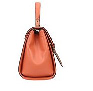 2-in-1 Color Block Satchel Bag With Wallet