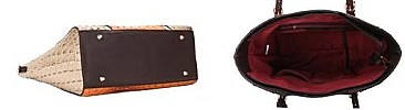 2 PIECES CHIC ALLIGATOR SATCHEL SET