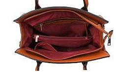 2-in-1 Leopard Print Padlock Satchel Set + Wallet