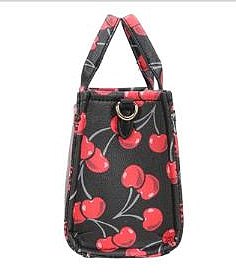 2-IN-1 Monogram Cherry Print Satchel W Wallet Set