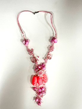 Acrylic Bead Layered Necklace