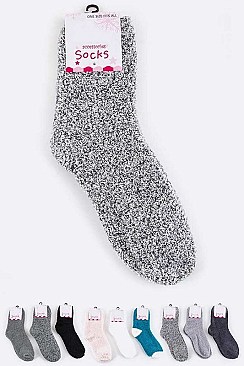 Pack of (12 Pairs) Assorted Winter Socks LA-SO384