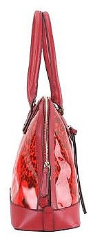 2 IN 1 SEE THROUGH DOME SATCHEL WITH LEOPARD POUCH