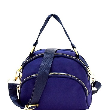 Multi-Compartment Nylon Dome-Shaped Cross Body MH-CW1984