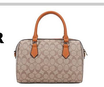 2-IN-1 OVAL PRINTED DUFFLE BOSTON BAG WITH WALLET SET