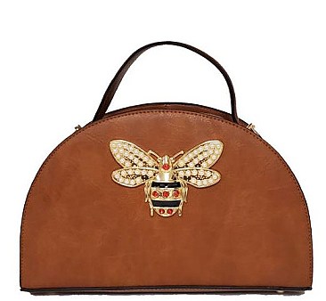 QUEEN BEE SEMI CIRCLE SATCHEL