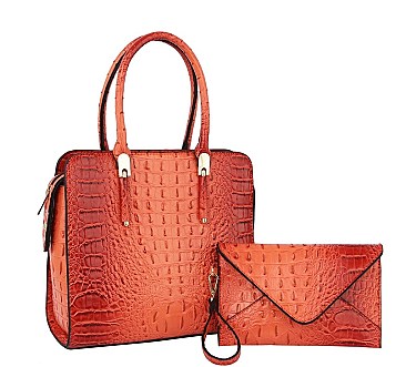 Croc Alligator 2-in-1 Satchel Set