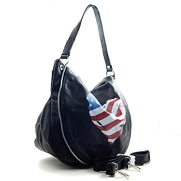 David Jones US Flag Hobo Bag