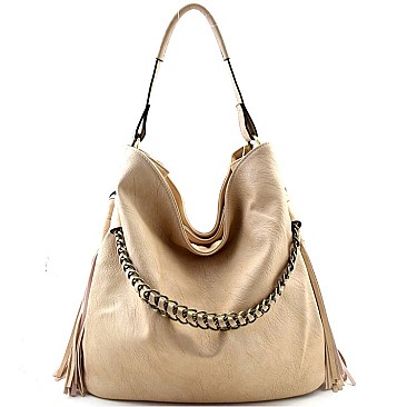 HOT Over-sized Side Tassel QUALITY Hobo