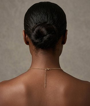 Multi-Color Stone Adjustable Long Chain Necklace