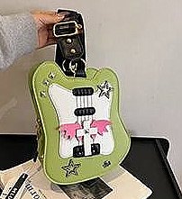 Rock Star Guitar Figure Novelty Cross Body Bag