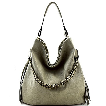 HOT Over-sized Side Tassel QUALITY Hobo