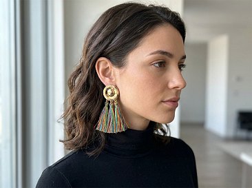 Tassel Drop Earing multi